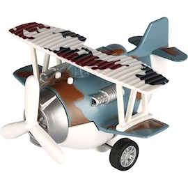 თვითმფრინავი Same Toy SY8015Ut-4 Metal Pull Back Plane(with light,music) Blue